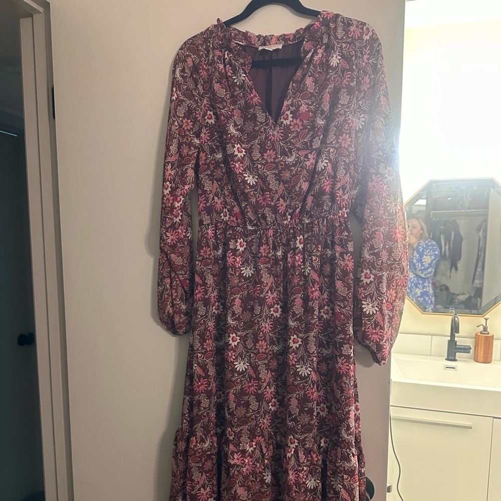 LOFT MIDI DRESS